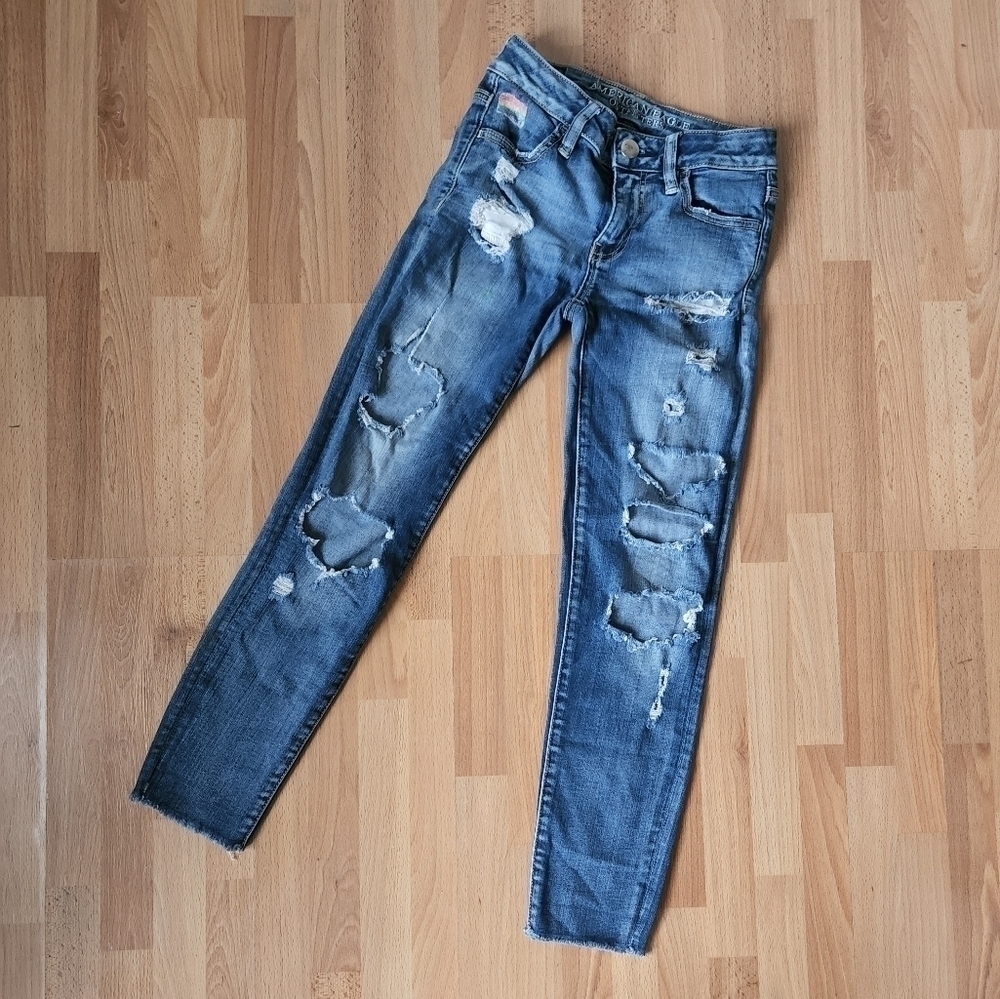 Straight leg jeans